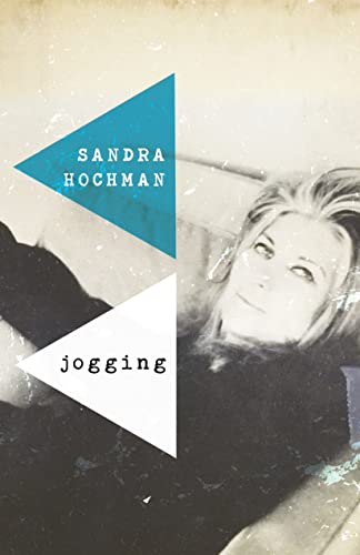 Book cover: woman jogging, geometric shapes, title “Jogging: A Love Story”.