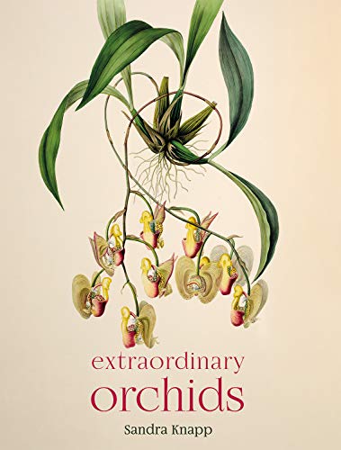Book cover featuring vintage botanical illustration of orchids and roots.