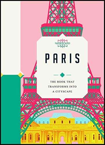 Book cover featuring a stylized pink Eiffel Tower and yellow buildings in Paris.