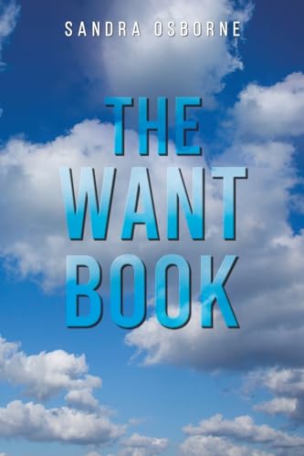 Book cover with blue title text against a cloudy sky background.