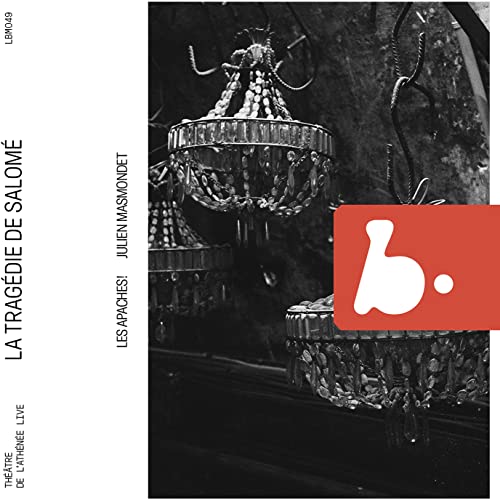 CD cover: black and white chandelier image with red and white logo.
