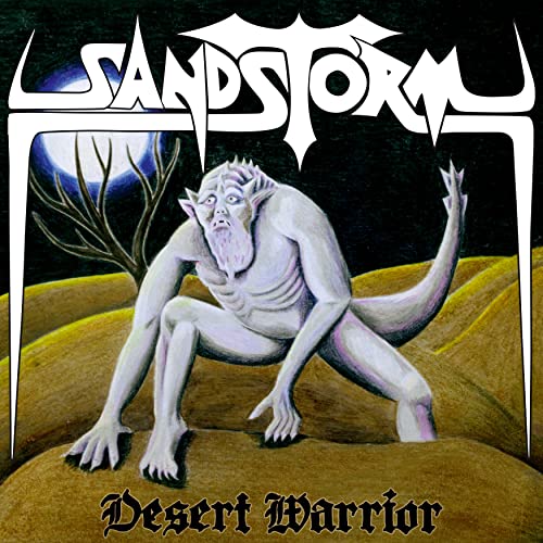 Album cover showing a pale, horned creature in a desert landscape under a moon.