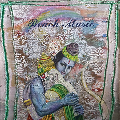 Beach Music" vinyl album cover with painted figures and floral patterns.