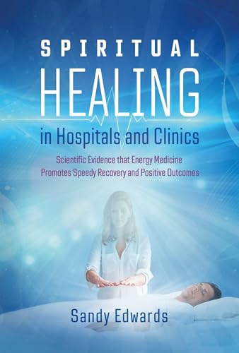 Book cover with woman meditating over a patient in a hospital bed.