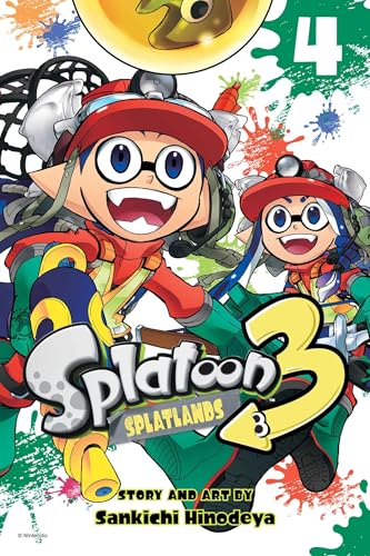 Splatoon 3 manga volume 4 cover featuring two Inkling characters.