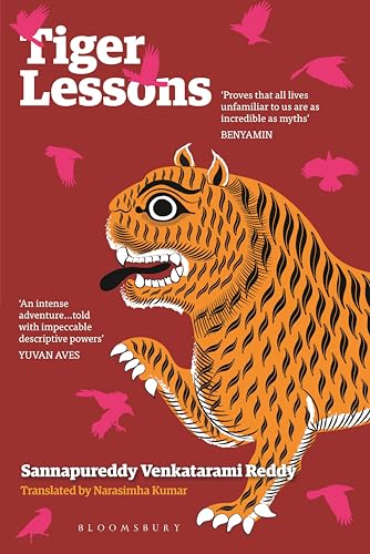 Book cover: illustrated tiger with birds, title "Tiger Lessons".