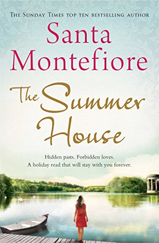 Book cover for "The Summer House" with a woman by a lake.
