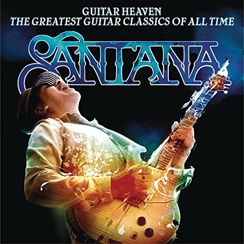 Man playing guitar with head tilted back and sparks flying from the instrument.