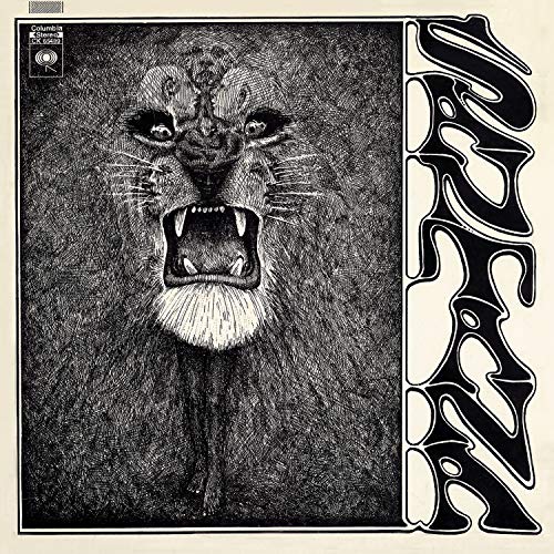 Black and white illustration of a roaring lion with album title.