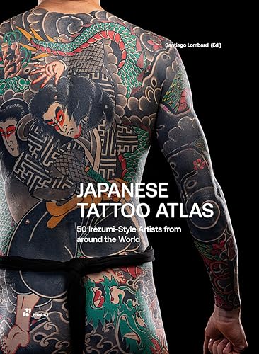 Book cover showing a person's back fully covered in traditional Japanese Irezumi style tattoos.