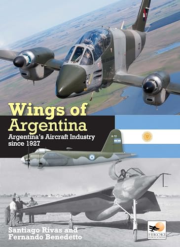 Book cover featuring Argentine military aircraft, including a jet and propeller plane.