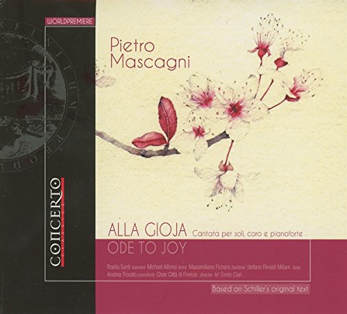 CD cover for Mascagni's "Ode To Joy" with floral illustration.