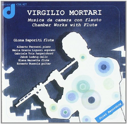 CD cover for "Chamber Works By Flute" featuring abstract white shapes.
