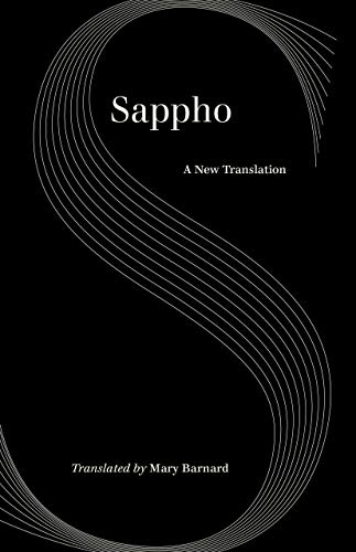 Black book cover with white swirling design and the title "Sappho.