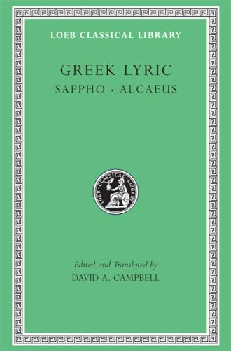 Green book cover with Greek lyric poetry title and classical seal.