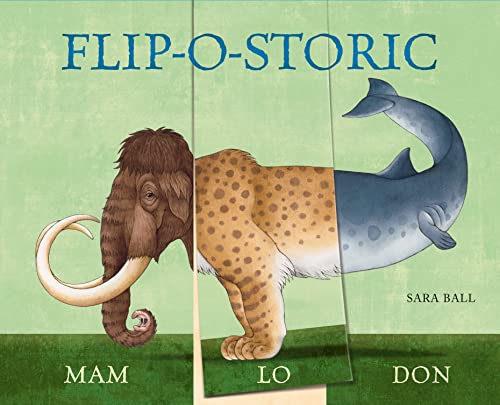 Book cover featuring a split illustration of a mammoth and a dolphin.