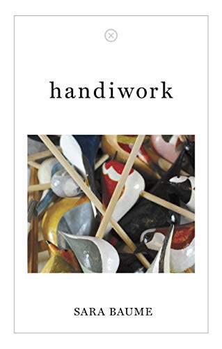 Book cover with a close-up of colorful, handmade wooden bird sculptures.