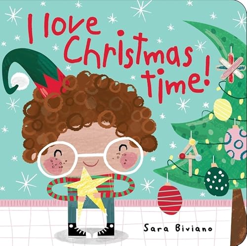 Children’s book cover with elf, Christmas tree, and star illustration.