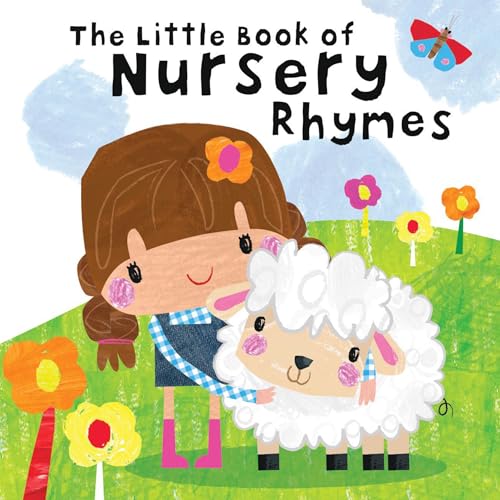 Book cover with illustration of a girl and a fluffy sheep.