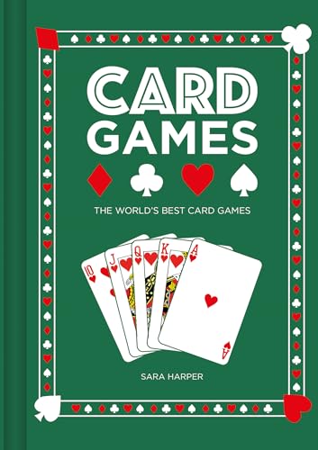 Green book cover titled Card Games with card suit icons and a royal flush.