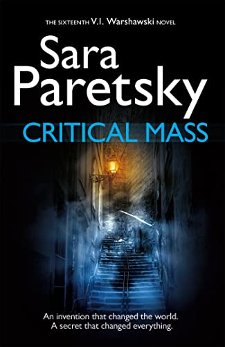 Book cover: "Critical Mass" by Sara Paretsky, featuring a dark tunnel scene.
