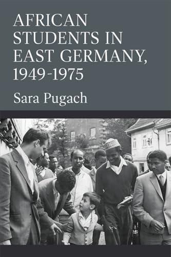 Book cover with historical photo of African students in East Germany.