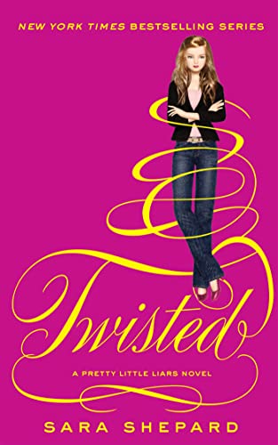 Book cover with a girl in a black jacket and jeans on a pink background.