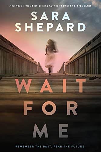Book cover: girl running on train tracks, title "Wait For Me".