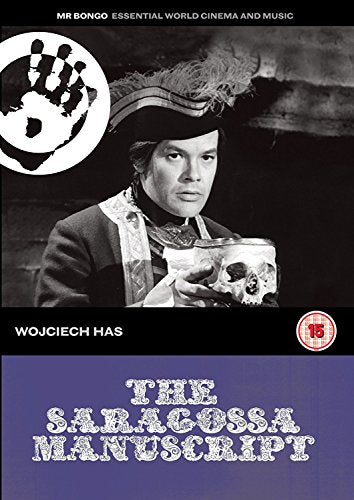 DVD cover for "The Saragossa Manuscript" featuring a man with a skull.