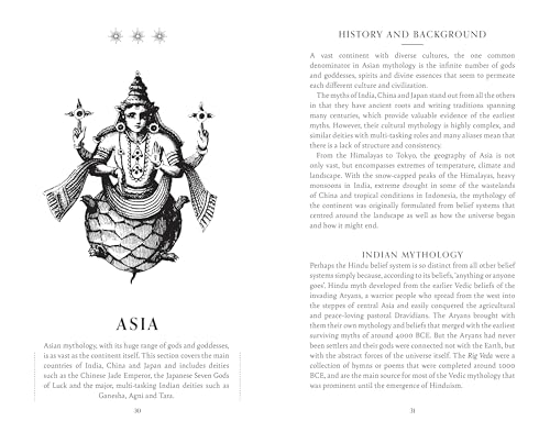 Book page showing an illustration of a deity on a turtle with descriptive text.