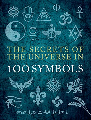 Book cover featuring various mystical symbols on a teal background.