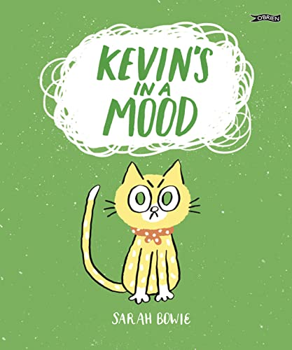 Yellow spotted cat with an angry expression, book cover illustration.