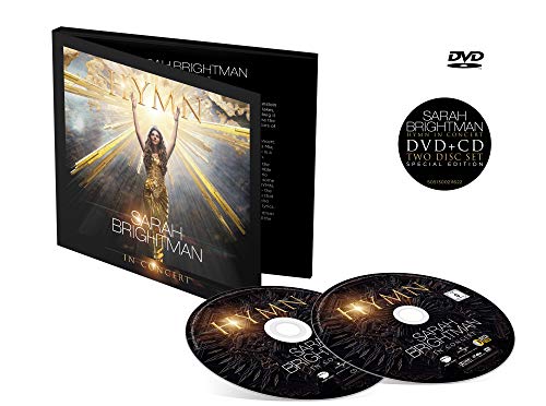 Sarah Brightman "Hymn In Concert" CD, DVD, and two discs shown.
