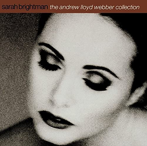 CD cover featuring a close-up, black and white portrait of Sarah Brightman.