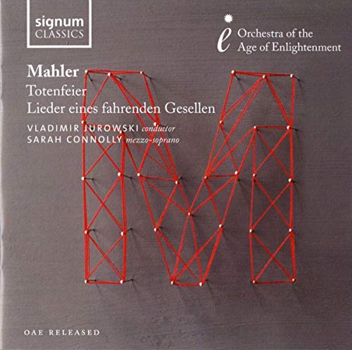 CD cover for Mahler’s “Totenfeier” and “Lieder eines fahrenden Gesellen.”