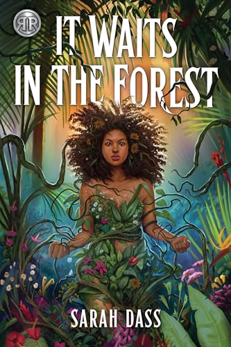 Book cover featuring a young woman entwined with lush forest foliage.