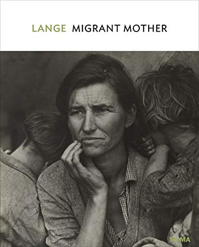 Black and white portrait of a worried mother with children.