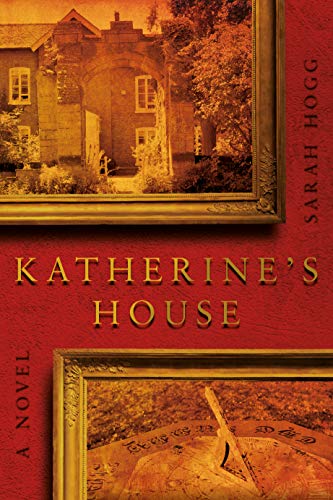 Book cover featuring a framed house and sundial against a textured red background.