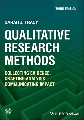 Book cover for Qualitative Research Methods by Sarah J. Tracy against a green maze background.