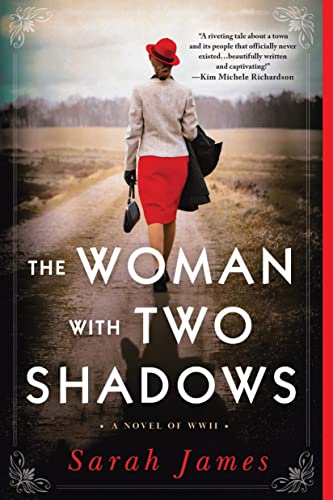Book cover: woman in red and grey walking down a country road.