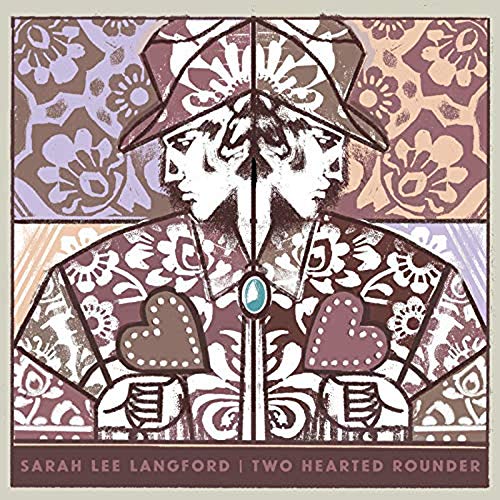 CD cover art: repeating floral pattern, mirrored face with hat, text below.