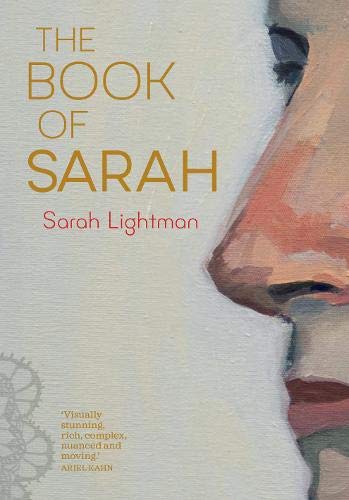 Book cover with painted portrait of a woman’s face in profile.