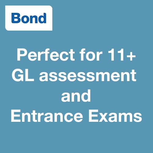 Blue book cover with “Bond” logo and text for 11+ exams.