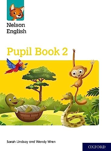 Nelson English Pupil Book 2 cover with animals in a jungle scene.