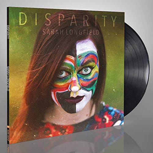 Vinyl record cover featuring Sarah Longfield with colorful face paint.