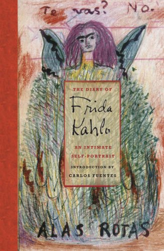 Book cover featuring a childlike drawing of Frida Kahlo with butterfly wings.