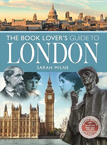 Book cover featuring London landmarks and portraits of literary figures.