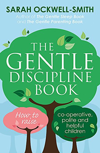 Book cover with green tree illustration and text about gentle discipline.