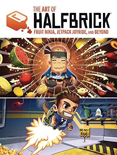 Book cover featuring characters and fruit from Halfbrick games.