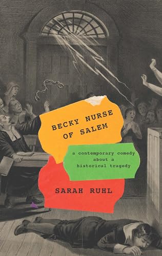 Book cover for “Becky Nurse of Salem” with figures in a courtroom scene.